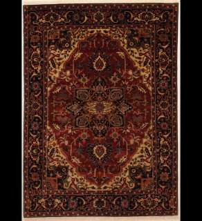 Large Area Rugs Hand Knotted Jaipur oriental Rug 8 x 11  