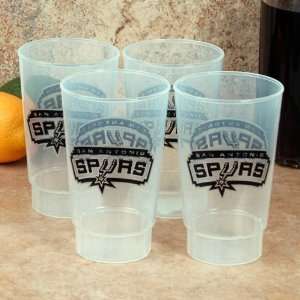  NBA San Antonio Spurs 4 Pack 16oz. Plastic Cups Sports 
