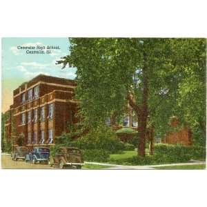   Postcard   Centralia High School   Centralia Illinois 
