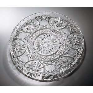  Crystal Cake Plate   11.5 inches