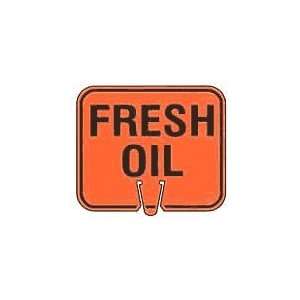  Fresh Oil   Snap on traffic cone sign, MaterialPlastic 