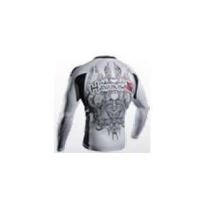  Hayabusa Mizuchi Longsleeve Rashguard   WHITE Sports 