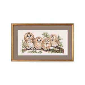  Four Owls Counted Cross Stitch Kit Arts, Crafts & Sewing