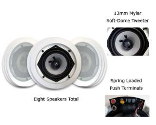 New Acoustic Audio iC5 1200W 4 Pair In Wall Speakers NR 705105418759 