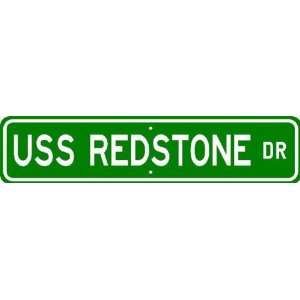  USS REDSTONE AGM 20 Street Sign   Navy Patio, Lawn 