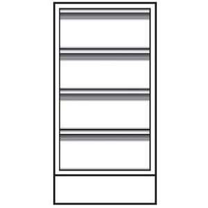   Standing Height Base Cabinets, Four Drawer   Model CFD 2304 10   Each