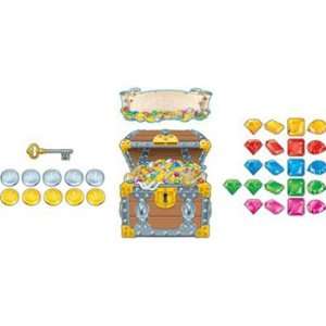   Bulletin Board Set One Treasure Chest Removable Overlay Toys & Games