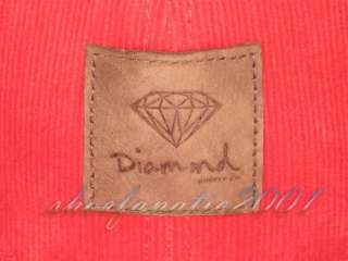 Diamond Supply Corduroy Cap Red Black Scale SA Cassie  