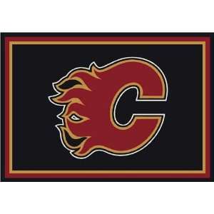  NHL Team Spirit Rug   Calgary Flames