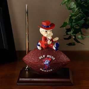  Mississippi Rebels Team Spirit Mascot Football Clock and 