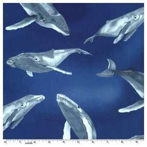  Michael Miller Whale of a Tale Ocean Fabric Arts, Crafts 