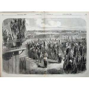   1858 Emperor Military Mass Camp Chalons Soldiers Army