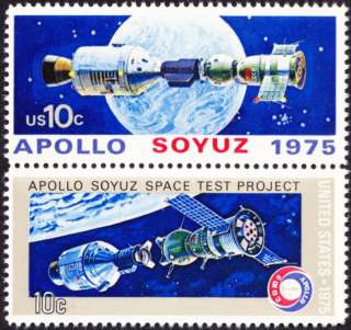 US   1975   10 Cents Apollo Soyuz Space Se Tenant Pair #1569   #1570 