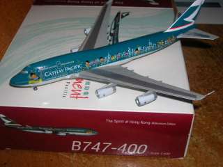 Herpa Wings 1400 Cathay Pacific B747 400 Millenium Kid  