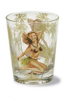 Hawaiian Souvenirs Coconut Girl 1 oz Shot Glass  
