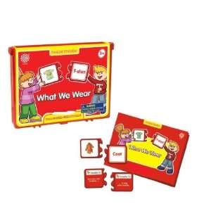   Puzzle Match and Spell Words to Picture   What We Wear Toys & Games