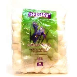  Spectra 100% Cotton Balls Jumbo 100s Bag (48 Pack 