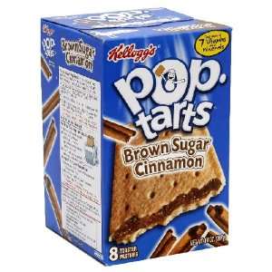 Kelloggs Pop Tarts Brown Sugar Cinnamon, 8 Count Box (Pack of 6)