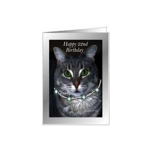  22nd Happy Birthday ~ Spaz the Cat Card Toys & Games