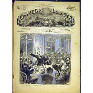  Rochefort Banquet Saint Fargeau Belleville Print 1880 