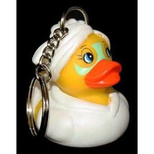 Spa Facial Rubber Ducky Keychain 