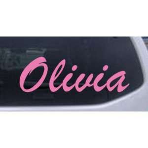  Olivia Car Window Wall Laptop Decal Sticker    Pink 60in X 