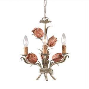  Southport Sage Green & Rose Mini Chandelier