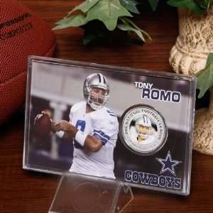  Dallas Cowboys #9 Tony Romo Silver Plated Coin Card 