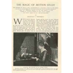  1916 Business Scientific Management Motion Study 