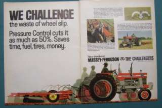 1968 Massey Ferguson Tractor Ad MF 180 WE CHALLENGE  