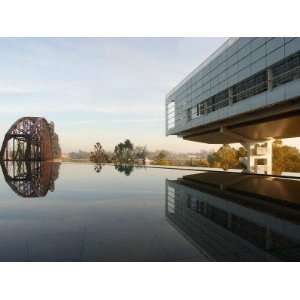  Image of the Clinton Library Building and an Old Bridge 