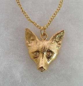 Lovely Fox Necklace (pendant), 22ct Gold Plated, Gift Boxed  