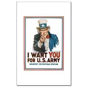  Uncle Sam Wants You Military Mini Poster Print by 