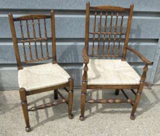 Oak Spindleback Chairs Farmhouse Spindle English Set  