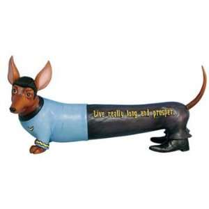  SPOCK dachshund STAR TREK Enterprise figure DOG art NU 