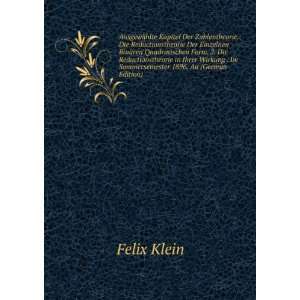   . Im Sommersemester 1896, Au (German Edition) Felix Klein Books