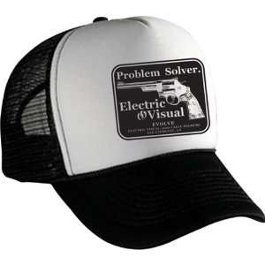  Electric Solver Mens Trucker Sportswear Hat   White / One 