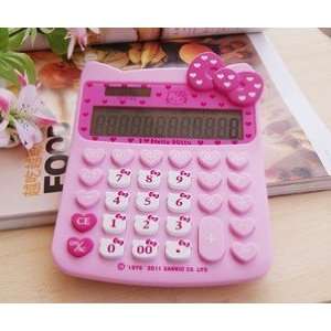  Large Cute Hello Kitty Style Calculator(Pink) Electronics