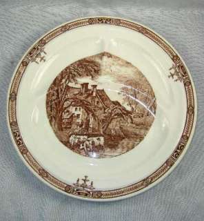 Vintage Scammell Restaurant Ware Grill Plate /es   Cottage & Cows 