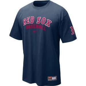  Boston Red Sox MLB Practice T Shirt (Navy) Sports 
