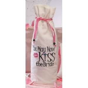  You May Now Kiss The Bride Wine Bag