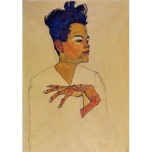  FRAMED oil paintings   Egon Schiele   24 x 34 inches 