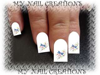 DRAGONFLY CUSTOM NAIL ART DECALS• YOU CHOOSE  