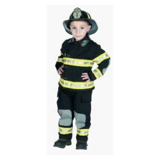  PERSONALIZED Jr Fire Fighter Suit (Black) w/ Helmet Child 