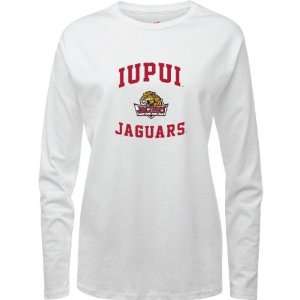  IUPUI Jaguars White Womens Aptitude Long Sleeve T Shirt 