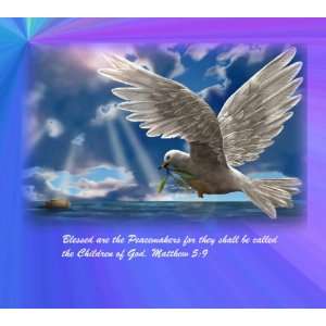  Christian Religious Dove Graphics Custom Photo Mouse Pad 