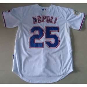  2012 Texas Rangers #25 Mike Napoli MLB Authentic White 