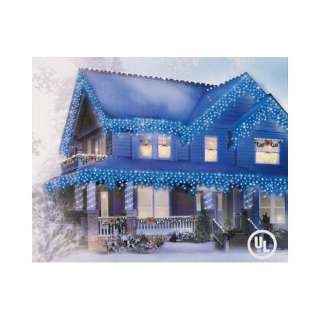  Set Of 200 Blue Christmas Icicle Lights By GE   White Wire