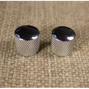   Telecaster Tele replacement Dome Knobs   CHROME 