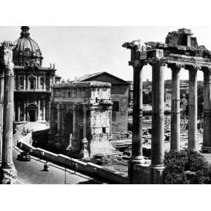  Roman Forum Arch of Septimius Severus, 1953 Premium Poster 